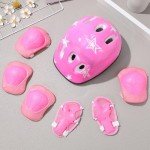 Kids Bike Helmet and Safety Pad Set (Pink)