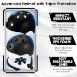 Lyefancy Kids Helmet and Pads Set for Scooters