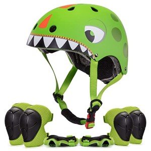 Kids Cartoon Helmet and Pad Set for Scooters
