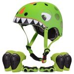 Kids Cartoon Helmet and Pad Set for Scooters