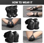 Lyefancy Kids Helmet and Pads Set for Scooters