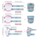 Kids Unicorn Helmet and Pads Set with Stickers