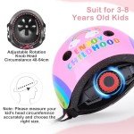 Kids Unicorn Helmet and Pads Set with Stickers