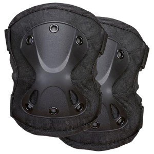 Heavy Duty Adjustable Anti-Shock Elbow Pads - Black