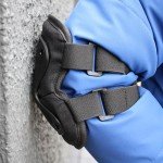 Heavy Duty Adjustable Anti-Shock Elbow Pads - Black