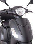 Matt Black 4-Wheel Electric Mobility Scooter with Accessories