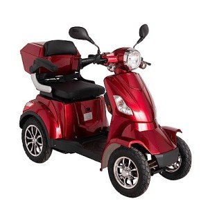 Fast Red 4-Wheel Electric Mobility Scooter