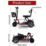 TBSZCM Folding Electric Mobility Scooter for Seniors