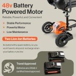 SuperHandy Foldable Electric Scooter with Dual Batteries