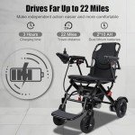 500W Automatic Folding Electric Wheelchair for Seniors