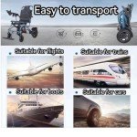 ByteTecpeak D04 Foldable Electric Wheelchair with 500W Motor