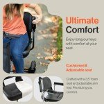 SuperHandy Foldable Electric Scooter with Dual Batteries