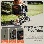 SuperHandy Foldable Electric Scooter with Dual Batteries