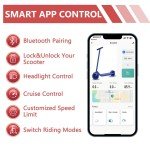 AOVOPRO TUYA Electric Scooter 15.5MPH 7.8Ah Bluetooth App