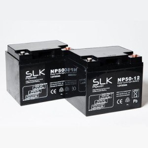 12V 50Ah Mobility Scooter AGM/Gel Battery Pair