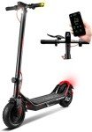 Apachie Pro Edition Adults Electric Scooter, 500W Motor, 10.5 inch Wheels, E-Scooter, 12.5AH Lithium Battery, 3 Speed Modes, 45km Long Range, Dual Braking System, APP Control, Bluetooth (Red)