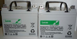 Lucas 12V 34AH AGM GEL Mobility Scooter Batteries