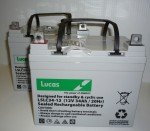 Lucas 12V 34AH AGM GEL Mobility Scooter Batteries
