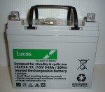 Lucas 12V 34AH AGM GEL Mobility Scooter Batteries