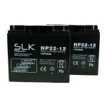 Twin Pack 12V 22Ah SLK Mobility Scooter Batteries