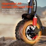 iScooter iX6 Electric Scooters for Adults, 11" Off Road Tires Electric Scooter, 60KM Range, 48V 17.5Ah Battery Fast Foldable E Scooter,4 Shock Suspension,Adjustable Height,NFC Card Switch