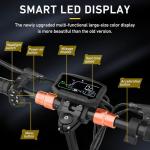 Electric Scooter Adult, E Scooter 35 km Long Range, 3 Speed Mode Adjustable,LCD Display Double Braking System,Foldable and Portable