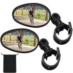 Hestya 360° Adjustable Bike Handlebar Mirrors - Pack of 2