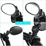 Hestya 360° Adjustable Bike Handlebar Mirrors - Pack of 2