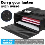 Electric Scooter Basket with Laptop Pocket & Cup Holders