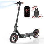 iScooter i10Plus Fast Electric Scooter Adults, 50KM Max Range, Support APP One-click Lock, Dual Suspension, 3 Braking Systems & Turn Signals, 120KG Capacity