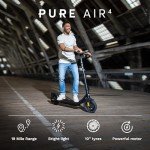 Pure Air4 Electric Scooter Adult, Lightweight Foldable Electric Scooters, E Scooter with 10" Tubeless Tyres and Indicators (Air4 30km Range)
