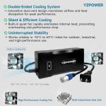 YZPOWER 24V 5A Lithium Battery Charger for Scooters