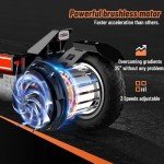 Electric Scooter for Adults, 65-90 km Range, 48V 20.8 Ah Battery, 10" Tubeless Off-Road Tires, 150 kg Load Capacity, 3 Speed Modes, Double Suspension, Key Start - TODIMART S9 Foldable E-Scooter