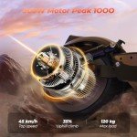 Fast Electric Scooter, 8.5-10" Electric Scooters Adult, 30-50KM Long Range, 3/4 Speed Modes with APP Control, Doual Braking System, Fast Charging Foldable E Scooter for Adults and Teens