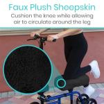 Comfortable Soft Plush Knee Scooter Pad Cover