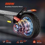 iScooter iX3 Electric Scooters Adult, 10" Pneumatic Off-road Fast Electric Scooter with Lock, APP Control, 40KM Range, 3 Speed Modes, 4 Shock Absorbers, Fast Charging, Foldable E Scooter
