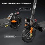 iScooter Electric Scooter, iX4 Electric Scooters Adult 10 Inches Off-road Honeycomb Tires, 45 km Long Range, 48V 15Ah Fast E-Scooter, 3 Speed Modes with APP Control, Dual Shock Suspension
