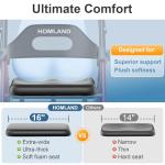 HOMLAND Foldable Walker for Seniors with Big Wheels