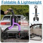 Lightweight 3-Wheel Walker for Seniors, Foldable