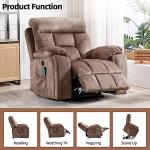CANMOV Large Power Lift Recliner with Massage and Heat