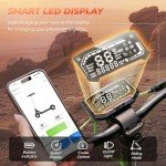 Fast Electric Scooter, 8.5-10" Electric Scooters Adult, 30-50KM Long Range, 3/4 Speed Modes with APP Control, Doual Braking System, Fast Charging Foldable E Scooter for Adults and Teens