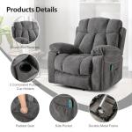Large Power Lift Recliner with Massage & Heat