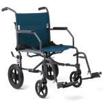 Medline Folding Steel Transport Wheelchair with 12-Inch Wheels