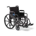 Medline Folding Wheelchair with Swing-Back Arms