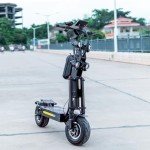 HWWH Adult Fast Electric Scooter Off-Road E-Scooter Pro 13in Dual Motor 3 Speed Mode Adjustable All Terrain Vacuum Tires Double Disc Brake 72V 40AH High Capacity Lithium Battery Max load 200kg