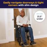 Drive Medical Folding Transport Wheelchair with Footrest