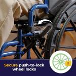 Lightweight Portable Wheelchair with Swing-Away Footrests