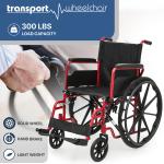 Folding Wheelchair with Swing Away Footrests