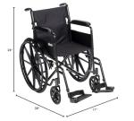 Drive Medical Silver Sport 1 Folding Wheelchair