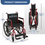 Folding Wheelchair with Swing Away Footrests
